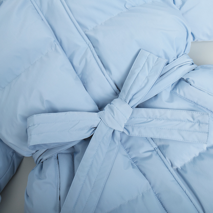 Dames Korte Pufferjas met Ceintuur – Sophie