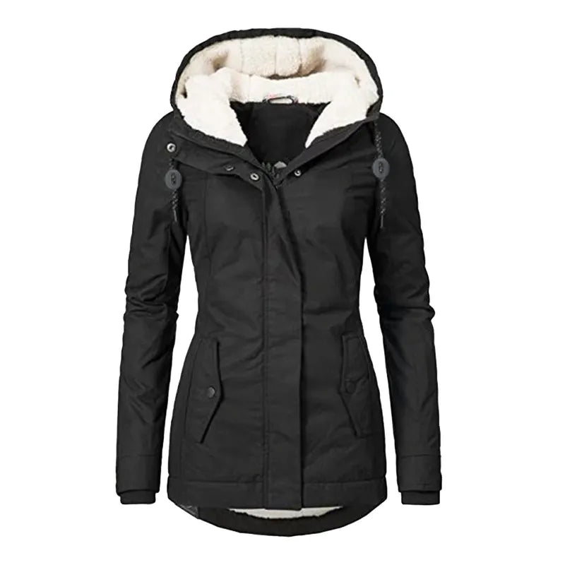 Warme Gewatteerde Winterjas voor Stijl en Bescherming – Sara