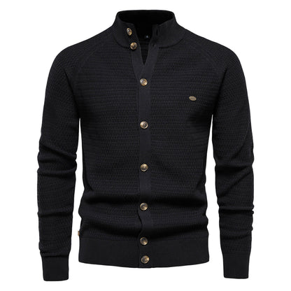 Gebreid heren vest met luxe wolmix – Olivier