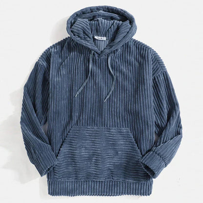 Stijlvolle corduroy hoodie voor heren – Diego