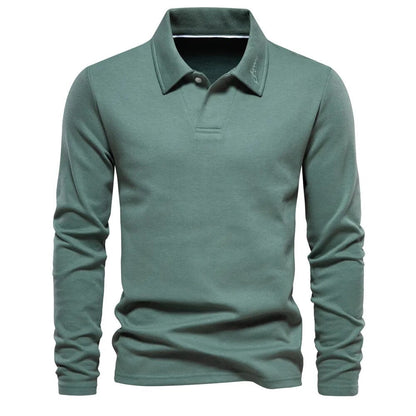 Casual Poloshirt Lange Mouwen Heren – Jasper