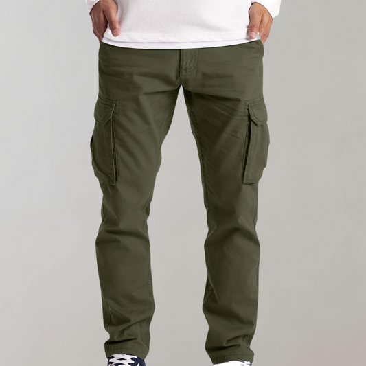 Comfortabele Effen Cargo Broek voor Heren – Ruben