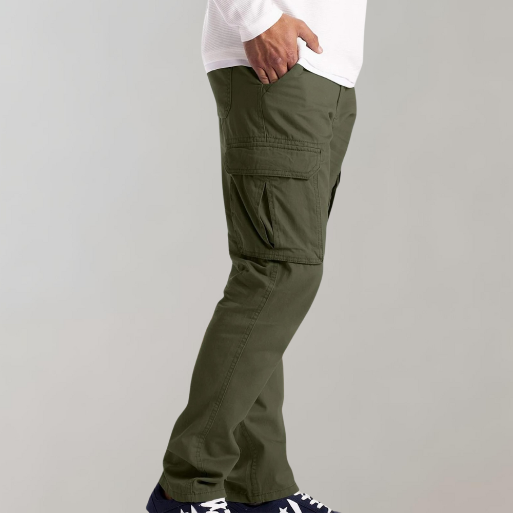 Comfortabele Effen Cargo Broek voor Heren – Ruben