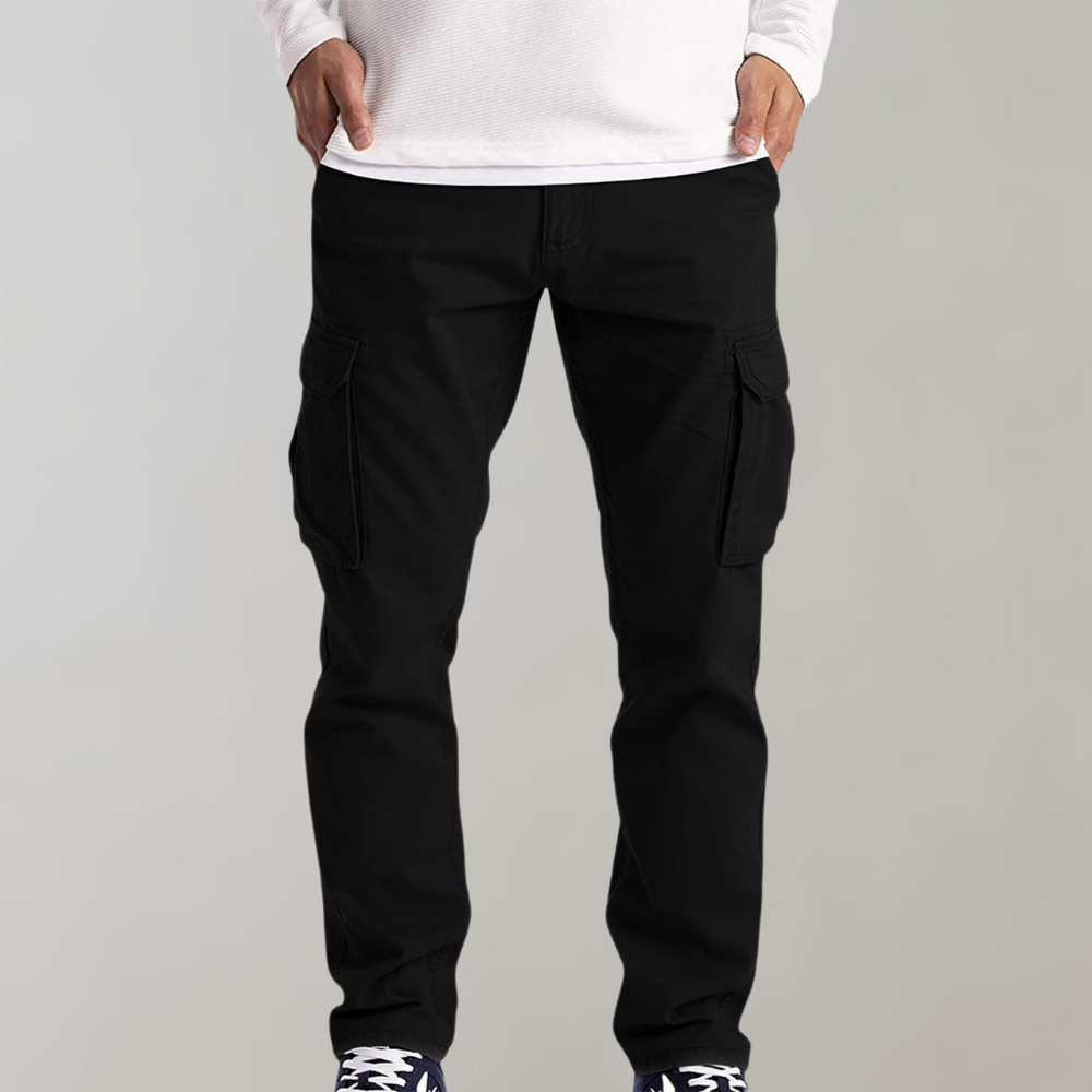 Comfortabele Effen Cargo Broek voor Heren – Ruben