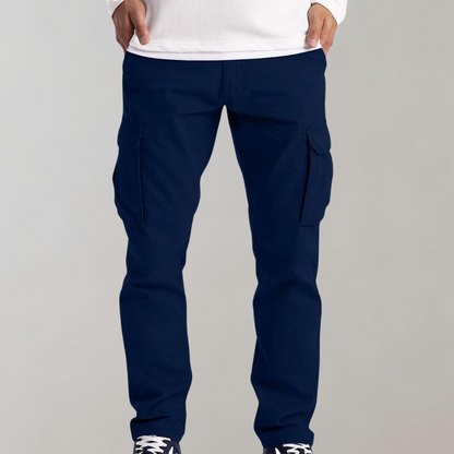 Comfortabele Effen Cargo Broek voor Heren – Ruben