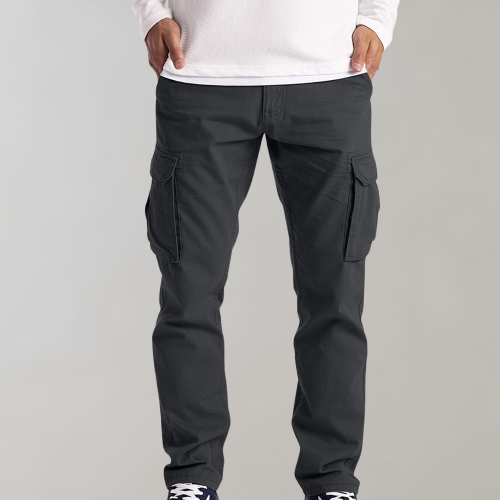 Comfortabele Effen Cargo Broek voor Heren – Ruben