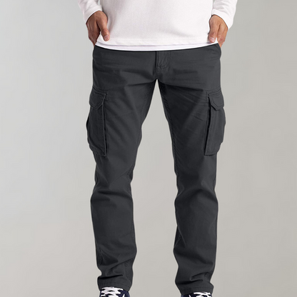 Comfortabele Effen Cargo Broek voor Heren – Ruben