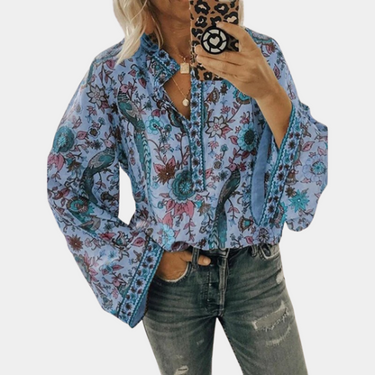 Stijlvolle blouse met bloemenpatroon voor dames – Emilia