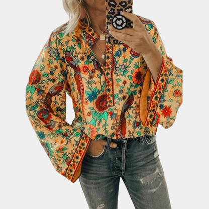 Stijlvolle blouse met bloemenpatroon voor dames – Emilia