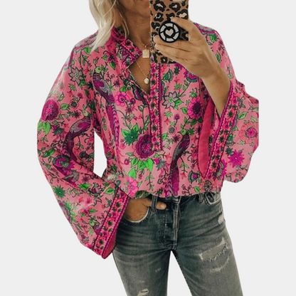 Stijlvolle blouse met bloemenpatroon voor dames – Emilia