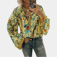 Bloemenpatroon Blouse Voor Dames – Fleur