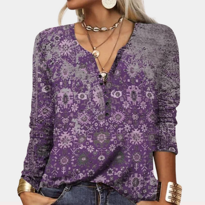Ademende zomerblouse met elegant ontwerp – Elise