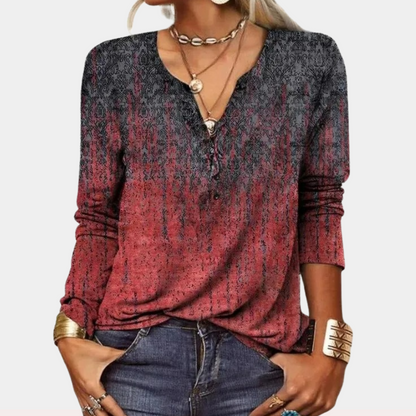 Ademende zomerblouse met elegant ontwerp – Elise