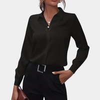 Effen Blouse Voor Professionele Dames – Isabelle