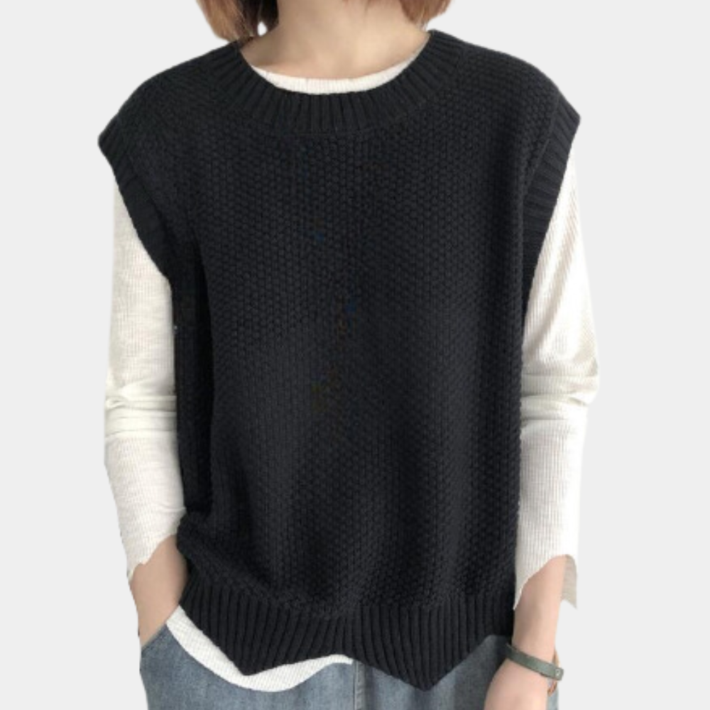 Elegant gebreid damesvest voor elke gelegenheid – Olivia