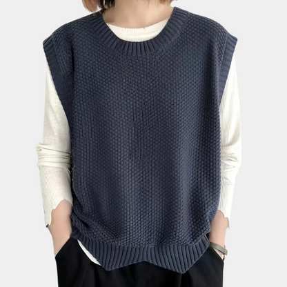 Elegant gebreid damesvest voor elke gelegenheid – Olivia
