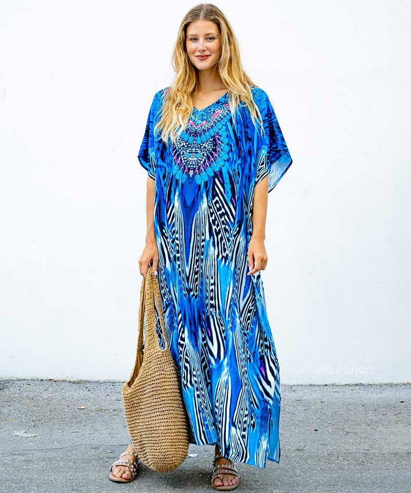 Stijlvolle Strand Kaftan met Elegante Pasvorm – Solenya