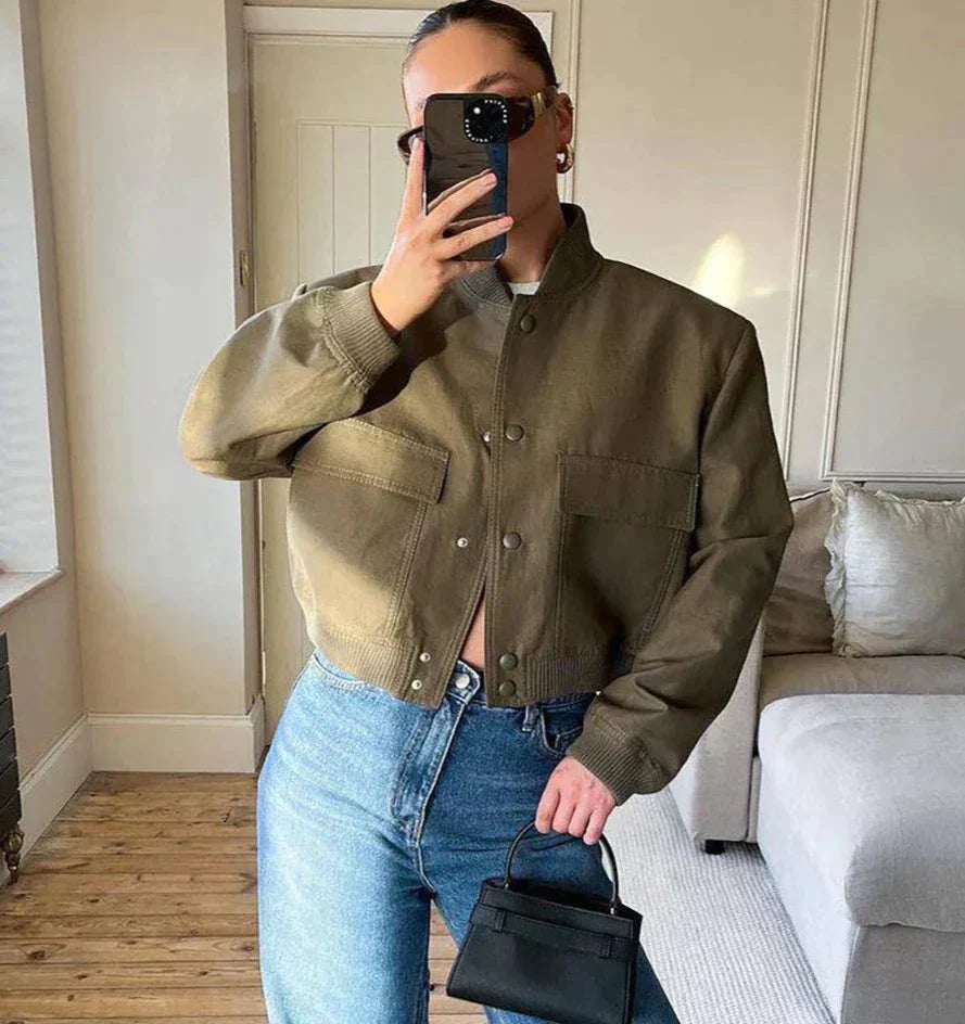 Dames bomberjack voor een stijlvolle casual look – Nova