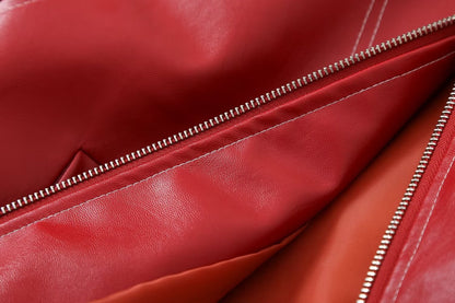 Synthetisch leren bomberjack voor dames – Sophia