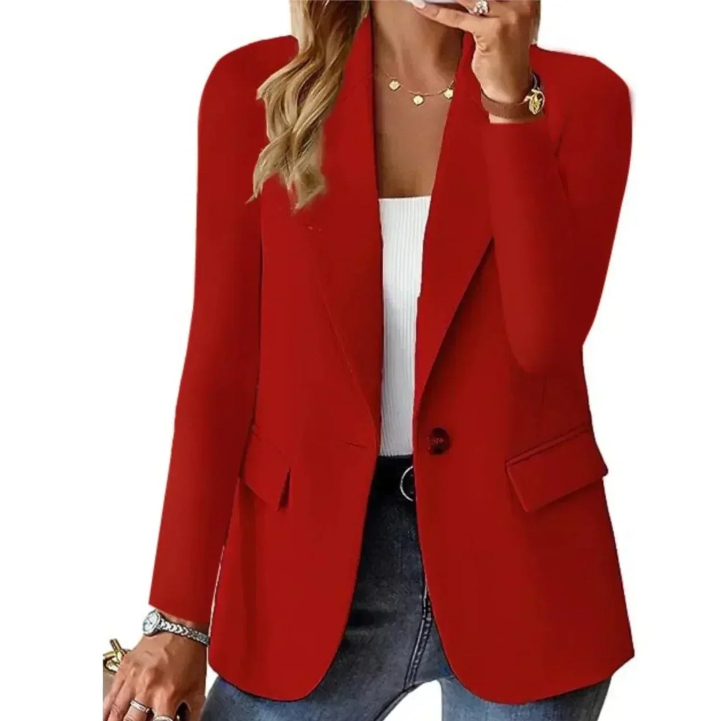 Dames Getailleerde Blazer voor Zakelijke & Casual Look – Evie