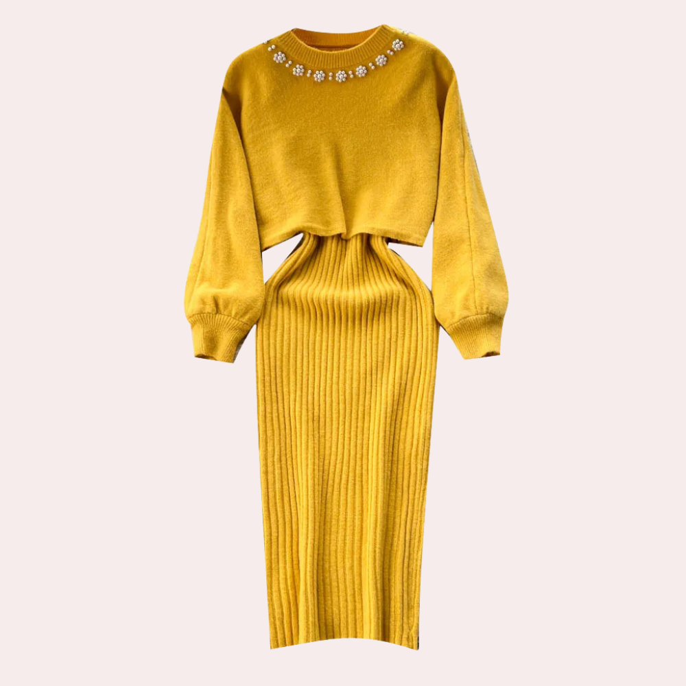 Casual gehaakte dames set voor comfort en stijl – Anouk