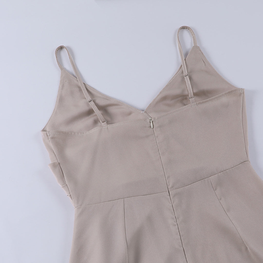 Lange Zomerjurk met Split en V-hals – Sophie