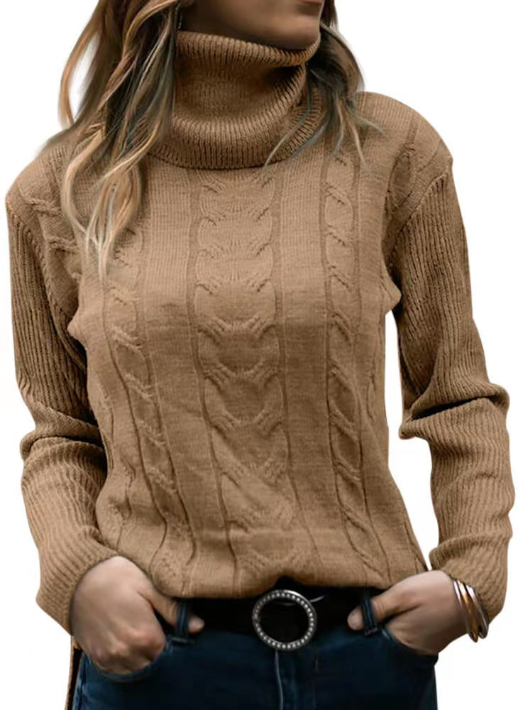 Warme Coltrui met Gedraaid Garen voor Winter – Odette
