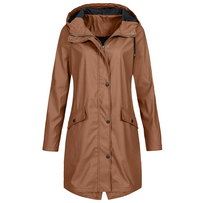 Winddichte Regenjas voor Elegantie en Bescherming – Julia
