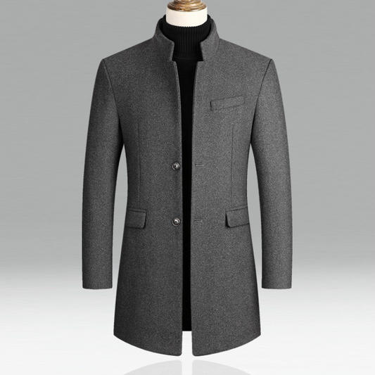 Formele Herenjas met Staande Kraag voor Winterstijl – Tyron