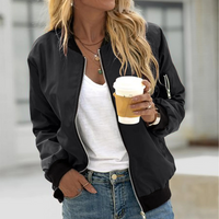 Effen zip bomberjack voor dames – Lara