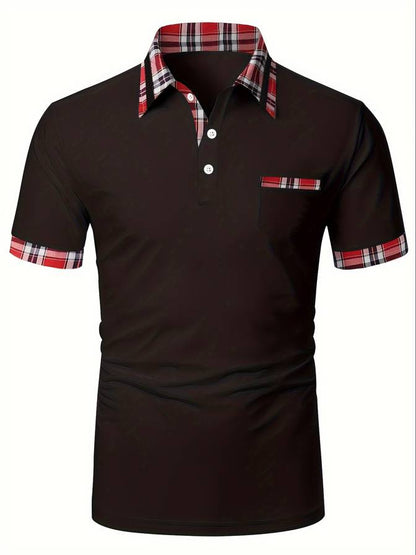 Polo Korte Mouw Color Block Heren – Levi