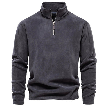 Fleece trui met rits voor heren – Thomas