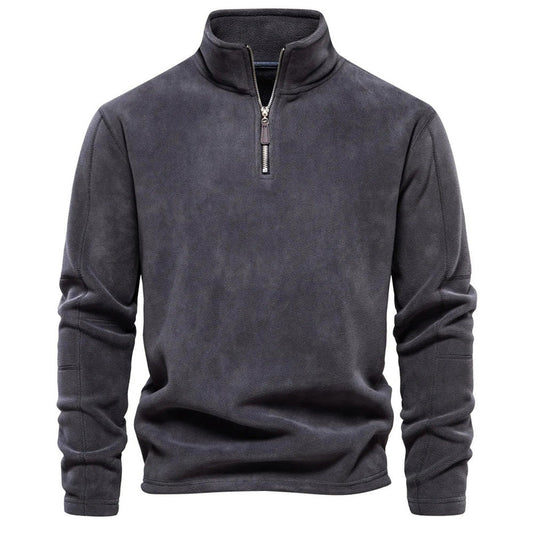 Fleece trui met rits voor heren – Thomas