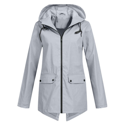 Waterdichte damesregenjas met capuchon – Ottoline