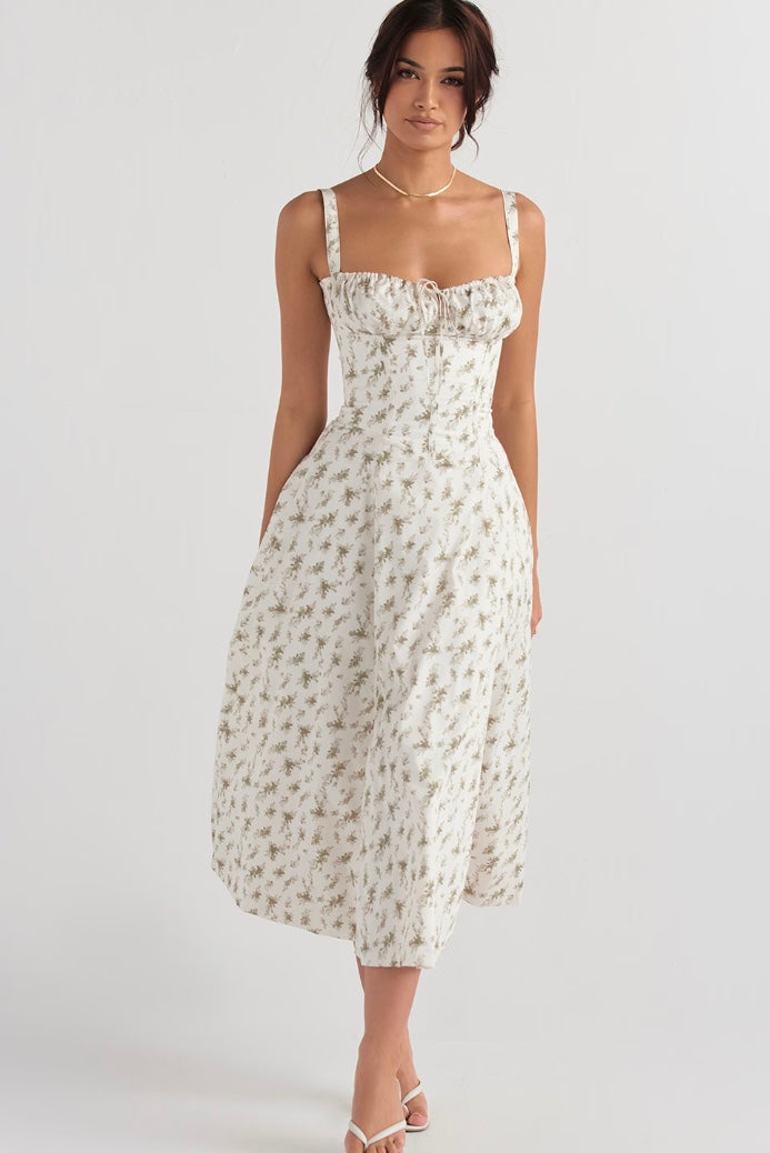 Zandloper zomerjurk met elegante pasvorm – Ariana