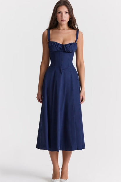 Zandloper zomerjurk met elegante pasvorm – Ariana