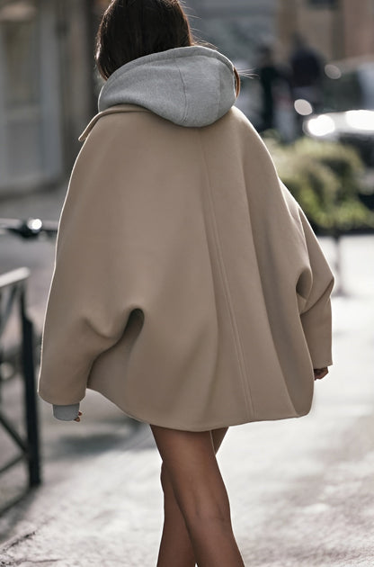 Oversized damesjas voor lente in wolmix look – Ydelle