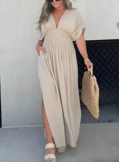 Zomerjurk Maxi Hoge Taille Comfy Pasvorm – Amelía