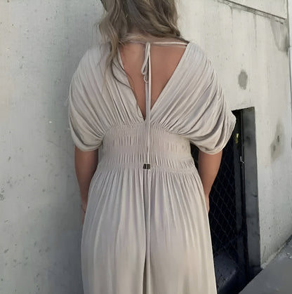 Zomerjurk Maxi Hoge Taille Comfy Pasvorm – Amelía