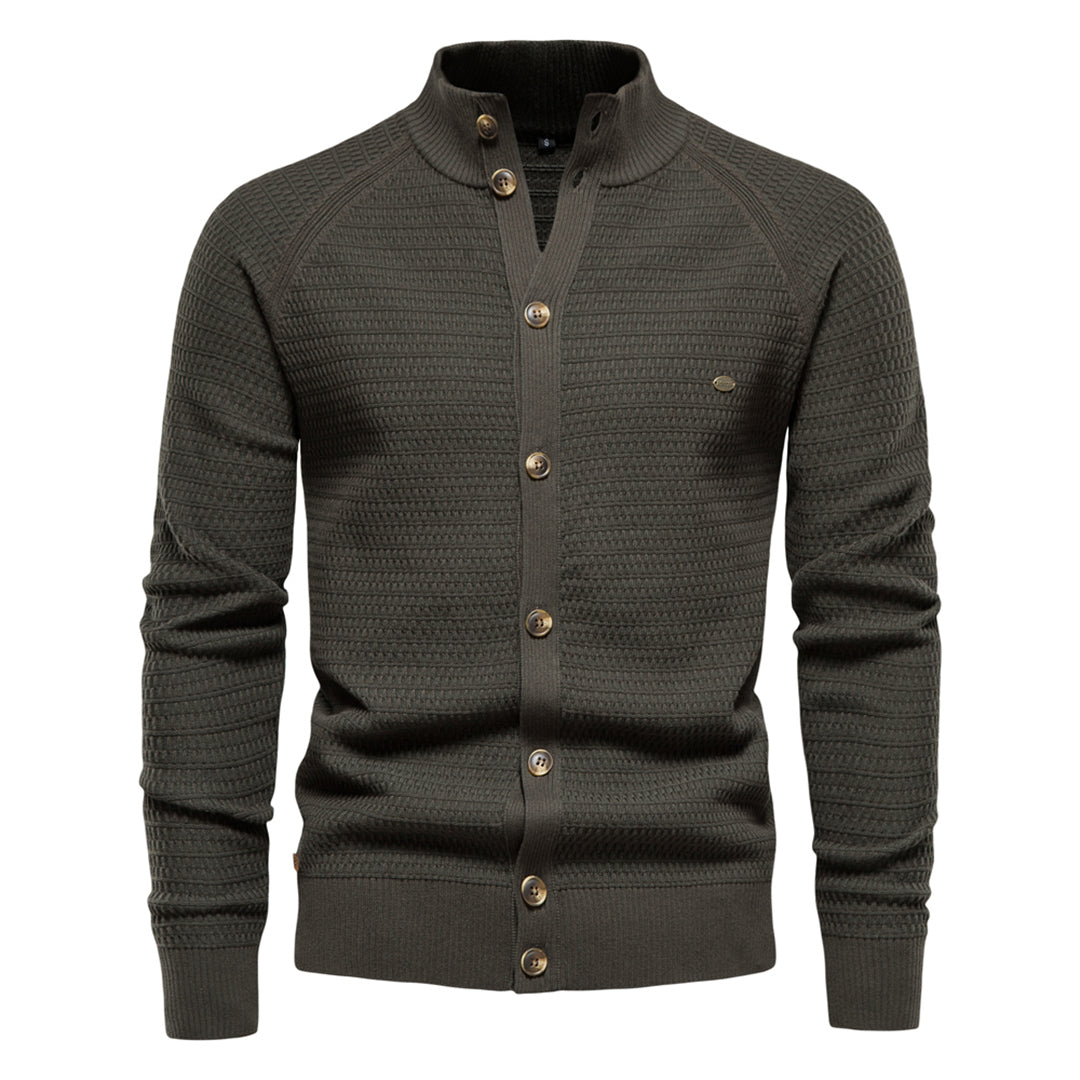 Gebreid heren vest met luxe wolmix – Olivier