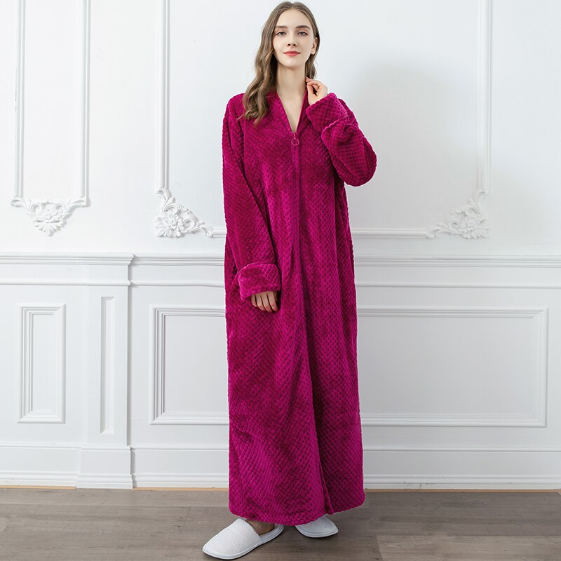 Extra Lange Unisex Badjas van Coral Fleece - Warm en Comfortabel - Andy