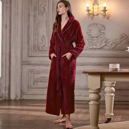 Extra Lange Unisex Badjas van Coral Fleece - Warm en Comfortabel - Andy