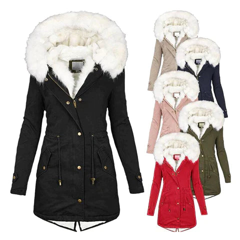 Warme Lange Winterjas voor Stijl en Comfort – Giulia