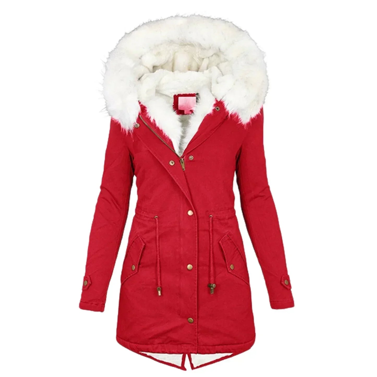 Warme Lange Winterjas voor Stijl en Comfort – Giulia