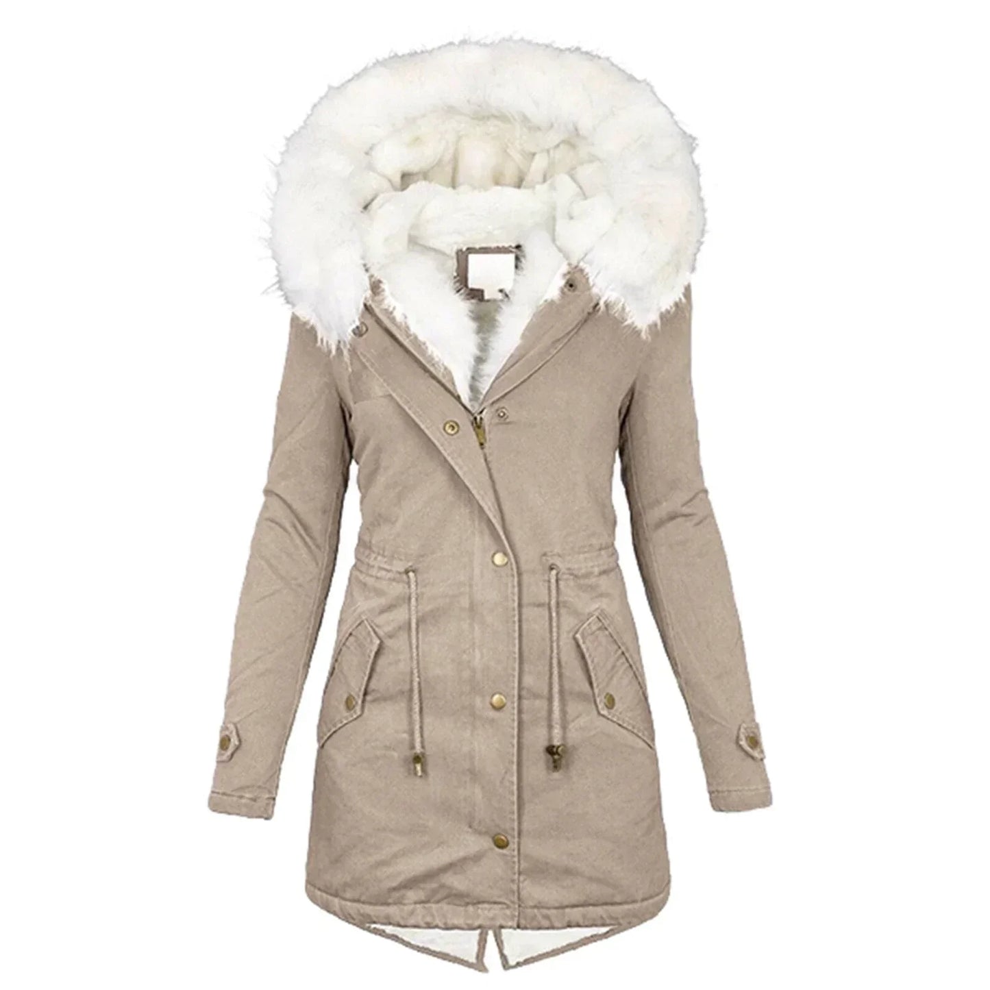 Warme Lange Winterjas voor Stijl en Comfort – Giulia
