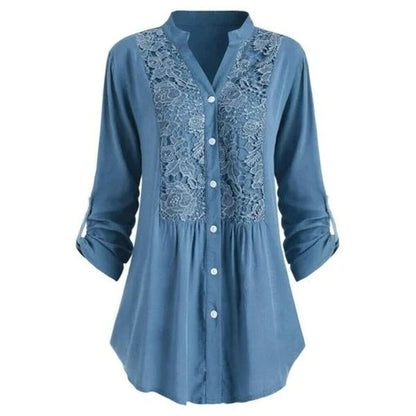 Chique Blouse Met Kantdetails – Olivia