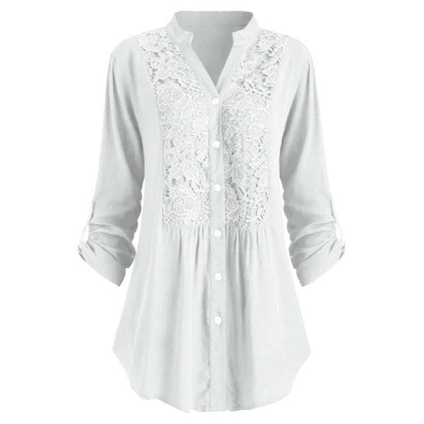 Chique Blouse Met Kantdetails – Olivia