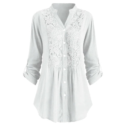 Chique Blouse Met Kantdetails – Olivia