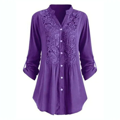 Chique Blouse Met Kantdetails – Olivia