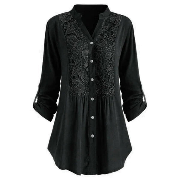 Chique Blouse Met Kantdetails – Olivia